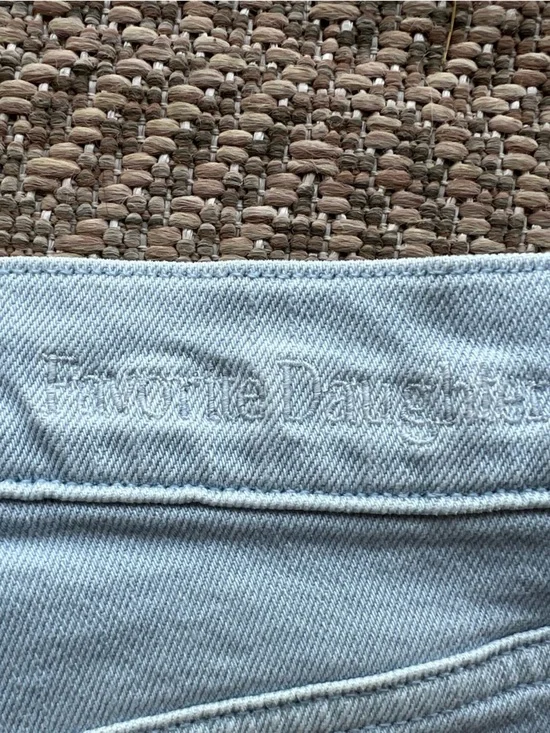 Favorite Daughter The Masha Coastal Jeans Light Blue Womens Size 28 Wide Leg - Picture 12 of 12